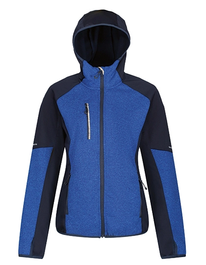 Women´s X-Pro Coldspring II Hybrid Fleece Jacket zum Besticken und Bedrucken in der Farbe Oxford Blue Marl-Navy mit Ihren Logo, Schriftzug oder Motiv.
