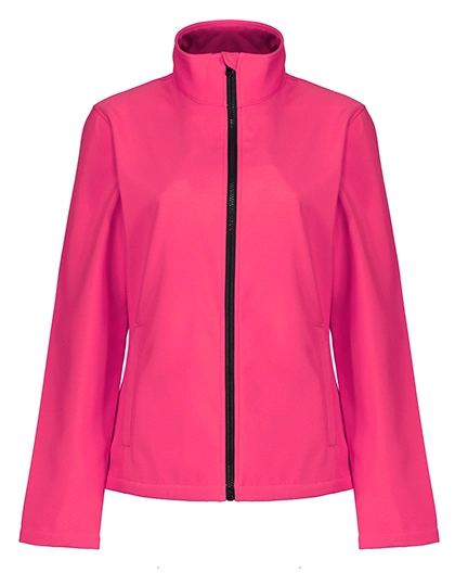 Ablaze Printable Softshell Jacket zum Besticken und Bedrucken in der Farbe Hot Pink-Black mit Ihren Logo, Schriftzug oder Motiv.