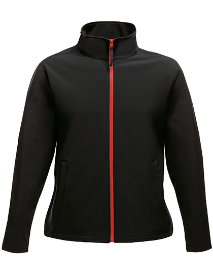 Women´s Ablaze Printable Softshell Jacket zum Besticken und Bedrucken in der Farbe Black-Classic Red mit Ihren Logo, Schriftzug oder Motiv.