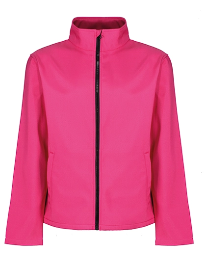 Women´s Ablaze Printable Softshell Jacket zum Besticken und Bedrucken in der Farbe Hot Pink-Black mit Ihren Logo, Schriftzug oder Motiv.
