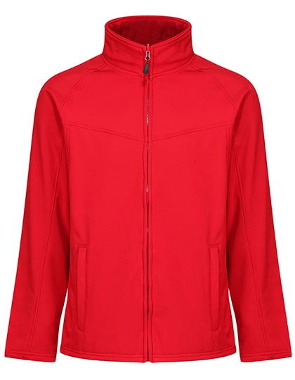 Uproar Softshell Jacket zum Besticken und Bedrucken in der Farbe Classic Red-Seal Grey (Solid) mit Ihren Logo, Schriftzug oder Motiv.