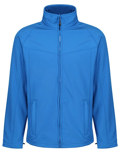 Uproar Softshell Jacket zum Besticken und Bedrucken in der Farbe Oxford Blue-Seal Grey (Solid) mit Ihren Logo, Schriftzug oder Motiv.