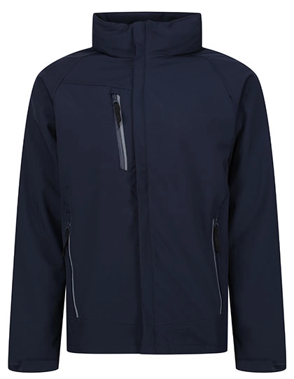 Apex Waterproof Breathable Softshell Jacket zum Besticken und Bedrucken in der Farbe Navy mit Ihren Logo, Schriftzug oder Motiv.