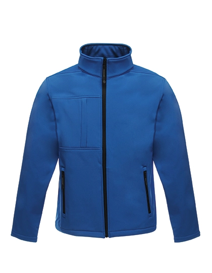 Men´s Softshell Jacket - Octagon II zum Besticken und Bedrucken in der Farbe Oxford Blue-Black mit Ihren Logo, Schriftzug oder Motiv.