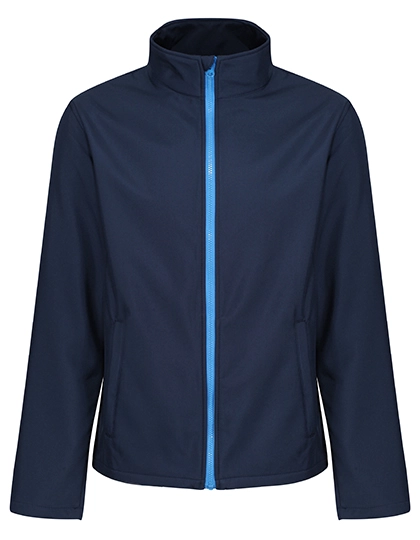 Eco Ablaze Softshell Jacket zum Besticken und Bedrucken in der Farbe Navy-French Blue mit Ihren Logo, Schriftzug oder Motiv.