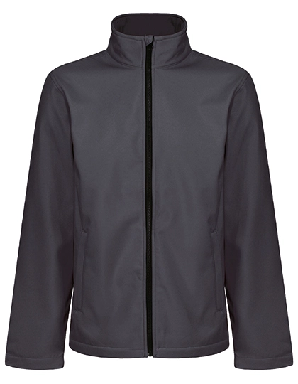 Eco Ablaze Softshell Jacket zum Besticken und Bedrucken in der Farbe Seal Grey-Black mit Ihren Logo, Schriftzug oder Motiv.