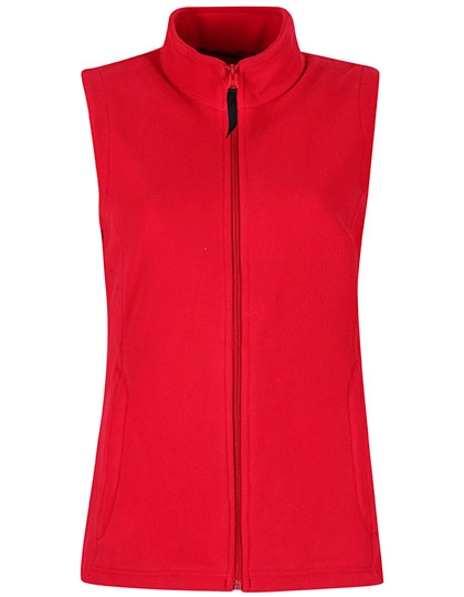Women´s Micro Fleece Bodywarmer zum Besticken und Bedrucken in der Farbe Classic Red mit Ihren Logo, Schriftzug oder Motiv.