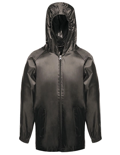 Kids´ Pro Stormbreak Waterproof Jacket zum Besticken und Bedrucken in der Farbe Black mit Ihren Logo, Schriftzug oder Motiv.