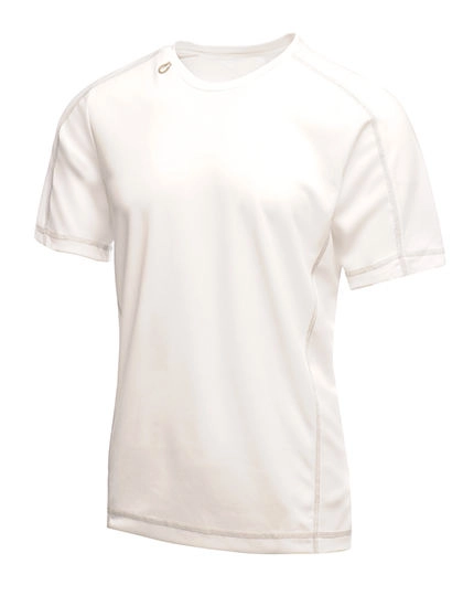 Beijing T-Shirt zum Besticken und Bedrucken in der Farbe White-White mit Ihren Logo, Schriftzug oder Motiv.