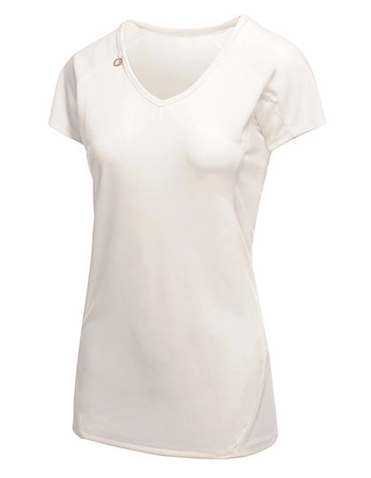 Women´s Beijing T-Shirt zum Besticken und Bedrucken in der Farbe White-White mit Ihren Logo, Schriftzug oder Motiv.