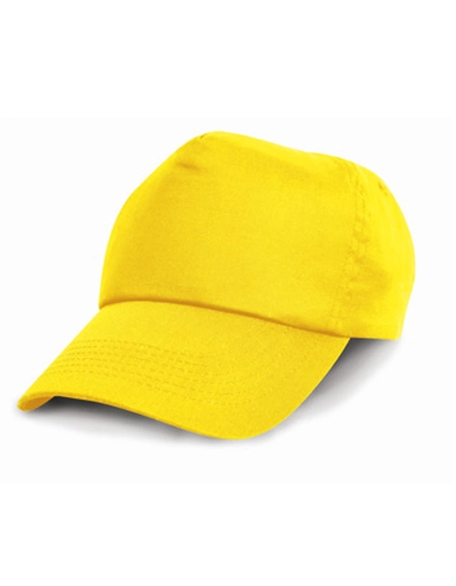 Cotton Cap zum Besticken und Bedrucken in der Farbe Yellow mit Ihren Logo, Schriftzug oder Motiv.