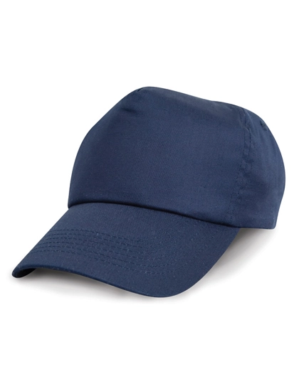 Junior Cotton Cap zum Besticken und Bedrucken in der Farbe Navy mit Ihren Logo, Schriftzug oder Motiv.