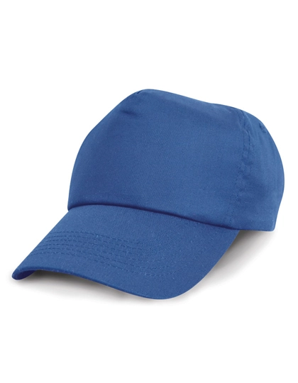 Junior Cotton Cap zum Besticken und Bedrucken in der Farbe Royal mit Ihren Logo, Schriftzug oder Motiv.