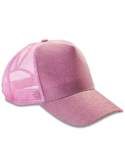 New York Sparkle Cap zum Besticken und Bedrucken in der Farbe Baby Pink mit Ihren Logo, Schriftzug oder Motiv.