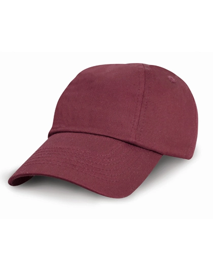 Junior Low Profile Cotton Cap zum Besticken und Bedrucken in der Farbe Burgundy mit Ihren Logo, Schriftzug oder Motiv.