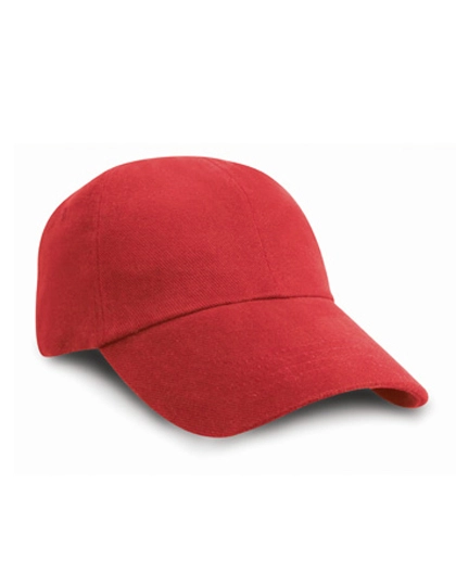 Low Profile Heavy Brushed Cotton Cap zum Besticken und Bedrucken in der Farbe Red mit Ihren Logo, Schriftzug oder Motiv.