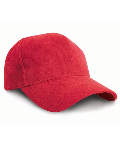 Pro-Style Heavy Cotton Cap zum Besticken und Bedrucken in der Farbe Red mit Ihren Logo, Schriftzug oder Motiv.