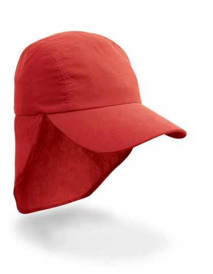Junior Legionnaire Cap zum Besticken und Bedrucken in der Farbe Red mit Ihren Logo, Schriftzug oder Motiv.