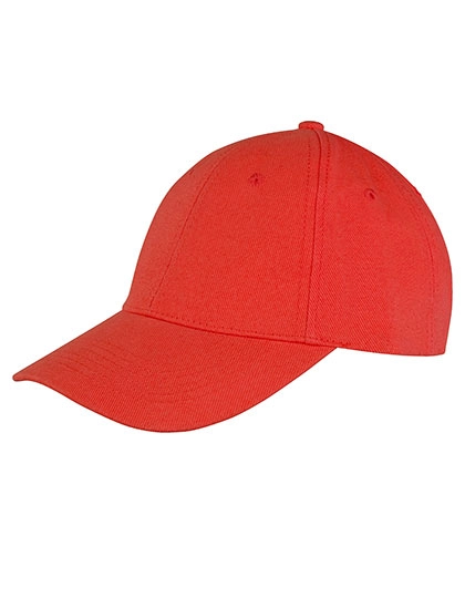 Memphis Brushed Cotton Low Profile Cap zum Besticken und Bedrucken in der Farbe Red mit Ihren Logo, Schriftzug oder Motiv.
