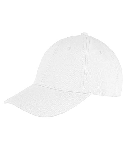 Memphis Brushed Cotton Low Profile Cap zum Besticken und Bedrucken in der Farbe White mit Ihren Logo, Schriftzug oder Motiv.