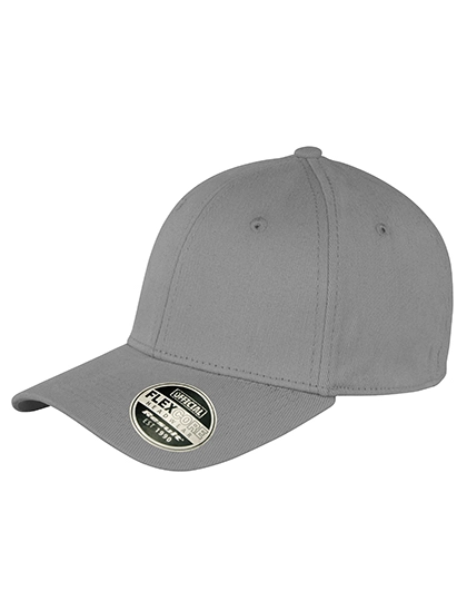 Kansas Flex Cap zum Besticken und Bedrucken in der Farbe Cool Grey mit Ihren Logo, Schriftzug oder Motiv.