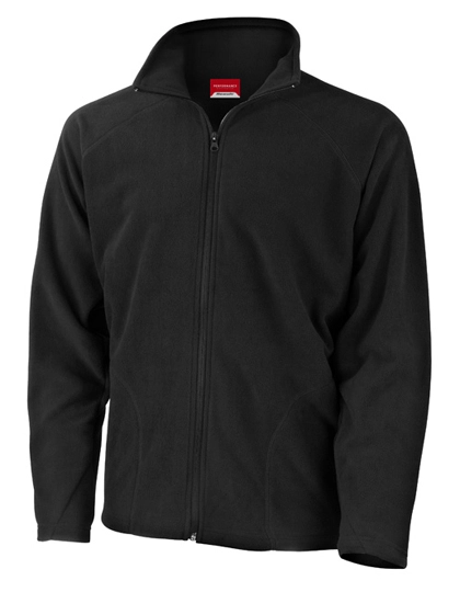 Micro Fleece Jacket zum Besticken und Bedrucken in der Farbe Black mit Ihren Logo, Schriftzug oder Motiv.