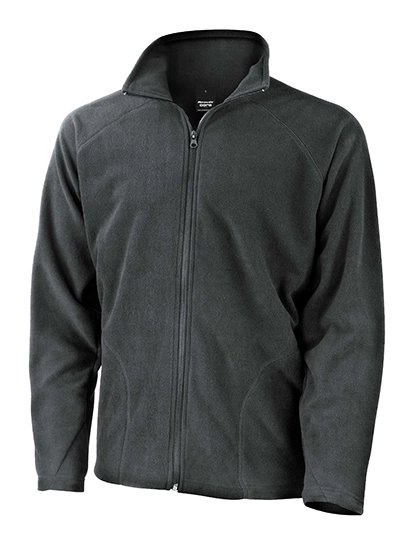 Micro Fleece Jacket zum Besticken und Bedrucken in der Farbe Charcoal mit Ihren Logo, Schriftzug oder Motiv.