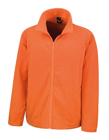 Micro Fleece Jacket zum Besticken und Bedrucken in der Farbe Orange mit Ihren Logo, Schriftzug oder Motiv.