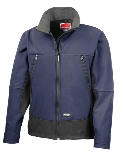 Activity Softshell Jacket zum Besticken und Bedrucken in der Farbe Navy-Black mit Ihren Logo, Schriftzug oder Motiv.