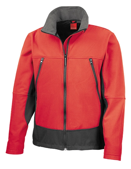 Activity Softshell Jacket zum Besticken und Bedrucken in der Farbe Red-Black mit Ihren Logo, Schriftzug oder Motiv.