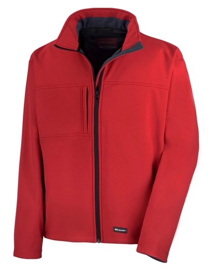 Classic Soft Shell Jacket zum Besticken und Bedrucken in der Farbe Red mit Ihren Logo, Schriftzug oder Motiv.