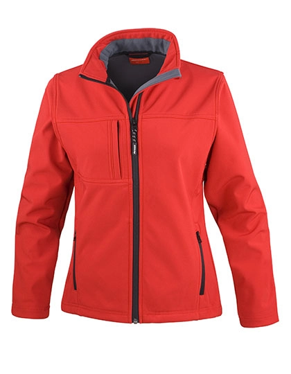 Women´s Classic Soft Shell Jacket zum Besticken und Bedrucken in der Farbe Red mit Ihren Logo, Schriftzug oder Motiv.