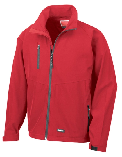 Men´s Base Layer Soft Shell Jacket zum Besticken und Bedrucken in der Farbe Red mit Ihren Logo, Schriftzug oder Motiv.