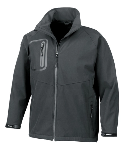 Ultra Lite Soft Shell Jacket zum Besticken und Bedrucken in der Farbe Black mit Ihren Logo, Schriftzug oder Motiv.