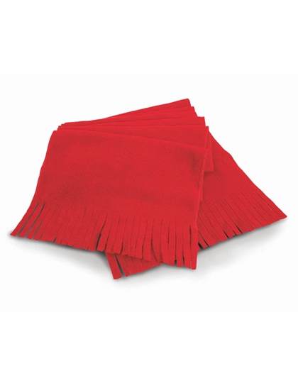 Polartherm™ Tassel Scarf zum Besticken und Bedrucken in der Farbe Red mit Ihren Logo, Schriftzug oder Motiv.