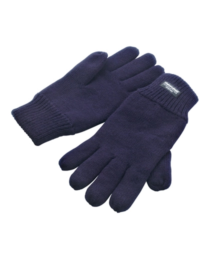 Classic Fully Lined Thinsulate™ Gloves zum Besticken und Bedrucken in der Farbe Navy mit Ihren Logo, Schriftzug oder Motiv.