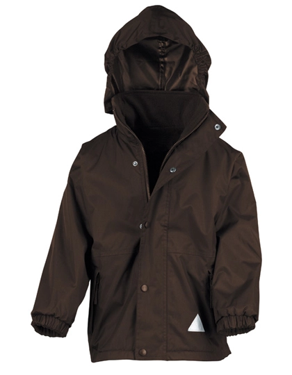 Junior Reversible Stormdri 4000 Fleece Jacket zum Besticken und Bedrucken in der Farbe Brown-Brown mit Ihren Logo, Schriftzug oder Motiv.