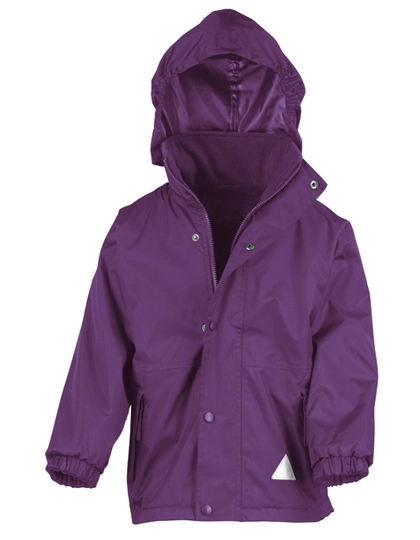 Junior Reversible Stormdri 4000 Fleece Jacket zum Besticken und Bedrucken in der Farbe Purple-Purple mit Ihren Logo, Schriftzug oder Motiv.