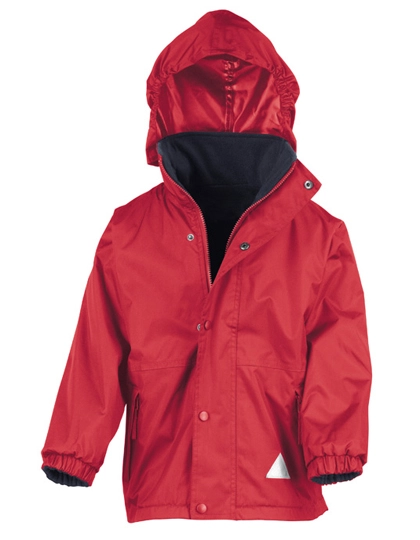Junior Reversible Stormdri 4000 Fleece Jacket zum Besticken und Bedrucken in der Farbe Red-Navy mit Ihren Logo, Schriftzug oder Motiv.