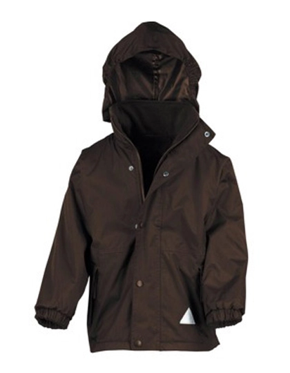 Youth Reversible Stormdri 4000 Fleece Jacket zum Besticken und Bedrucken in der Farbe Brown-Brown mit Ihren Logo, Schriftzug oder Motiv.