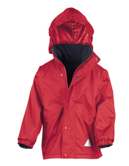 Youth Reversible Stormdri 4000 Fleece Jacket zum Besticken und Bedrucken in der Farbe Red-Navy mit Ihren Logo, Schriftzug oder Motiv.