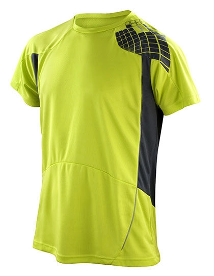Men´s Training Shirt zum Besticken und Bedrucken in der Farbe Neon Lime-Grey mit Ihren Logo, Schriftzug oder Motiv.
