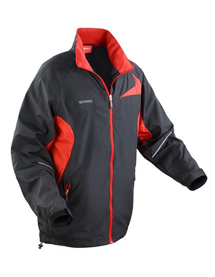 Micro-Lite Team Jacket zum Besticken und Bedrucken in der Farbe Black-Red mit Ihren Logo, Schriftzug oder Motiv.