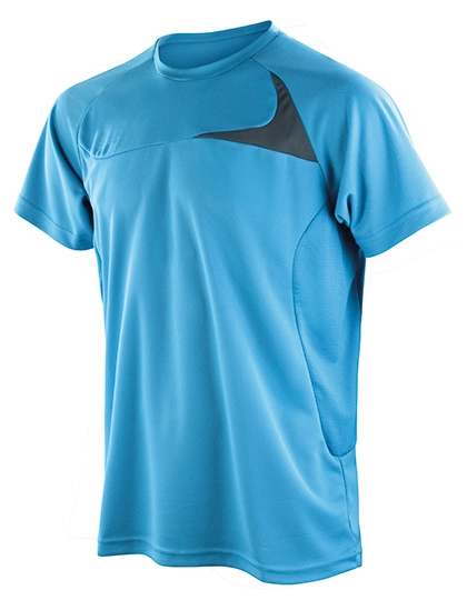 Men´s Dash Training Shirt zum Besticken und Bedrucken in der Farbe Aqua-Grey mit Ihren Logo, Schriftzug oder Motiv.