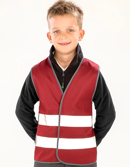 Junior Safety Vest zum Besticken und Bedrucken mit Ihren Logo, Schriftzug oder Motiv.