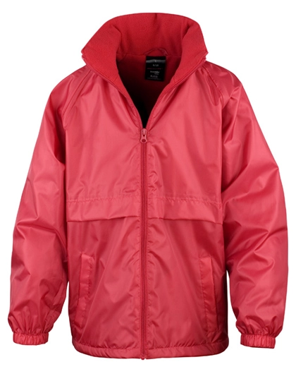 Youth Microfleece Lined Jacket zum Besticken und Bedrucken in der Farbe Red mit Ihren Logo, Schriftzug oder Motiv.