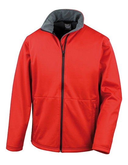 Softshell Jacket zum Besticken und Bedrucken in der Farbe Red mit Ihren Logo, Schriftzug oder Motiv.