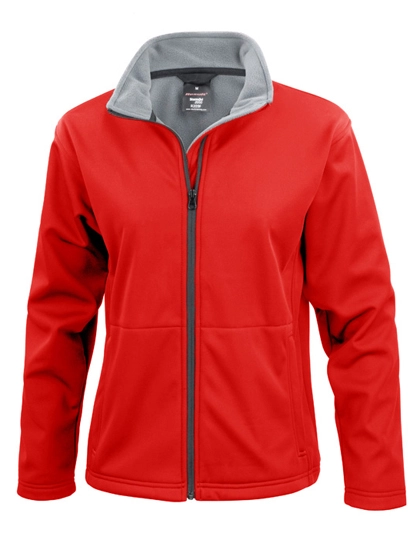 Women´s Softshell Jacket zum Besticken und Bedrucken in der Farbe Red mit Ihren Logo, Schriftzug oder Motiv.
