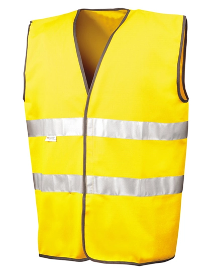Motorist Safety Vest zum Besticken und Bedrucken in der Farbe Fluorescent Yellow mit Ihren Logo, Schriftzug oder Motiv.