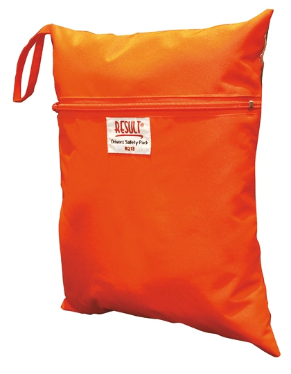 Safety Vest Storage Bag zum Besticken und Bedrucken in der Farbe Fluorescent Orange mit Ihren Logo, Schriftzug oder Motiv.